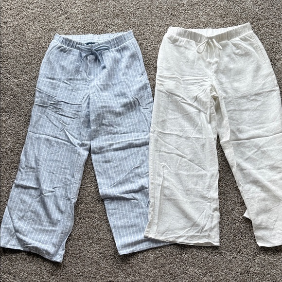 Kids pants Set of 2 - Blue and White - Picture 1 of 1
